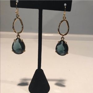 Emerald colored earrings